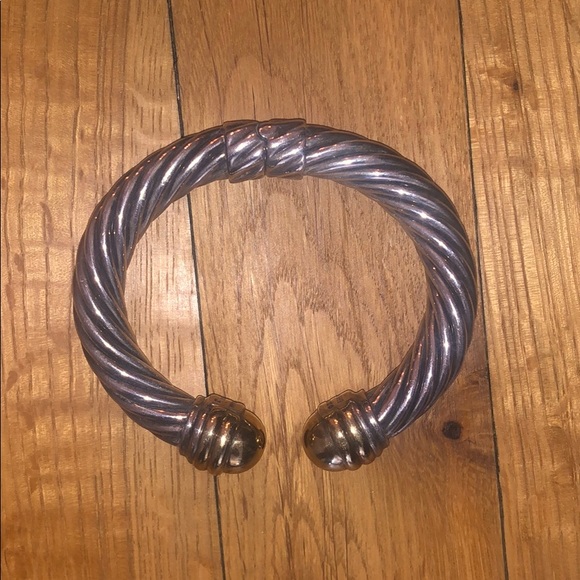 David Yurman Sterling Silver 14k Gold Dome - Picture 4 of 6